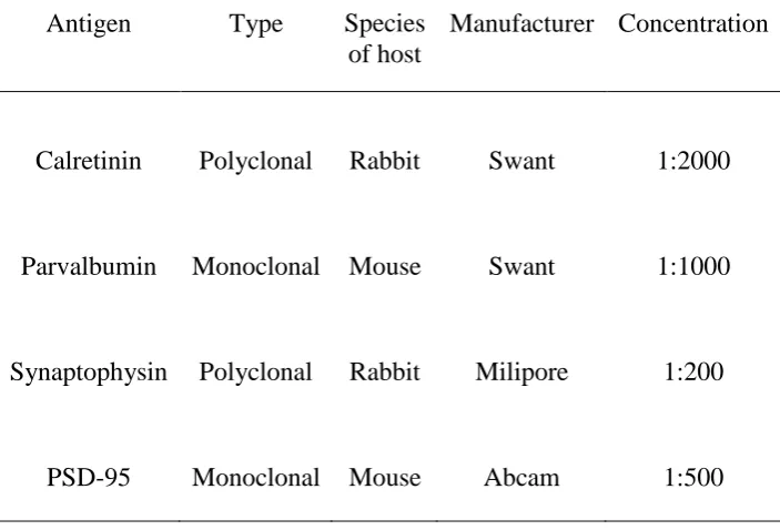 Table 3 Primary Antibodies Used for Immunofluorescent Labelling  