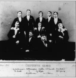 Figure 25:  Members of the First Orpheus Club 1877 (NS76/3/8D TAHO) 