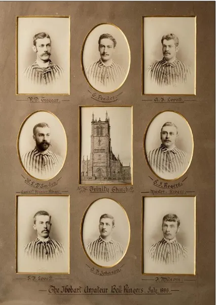 Figure 27: Hobart Bellringers 1888   (Holy Trinity Church Archives) 