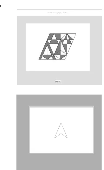 Fig. 8. A) Selection of a simple Þsimple  gure in more complex Þ gure. B) Production of a Þ gure and blockading of a complex Þ gure.