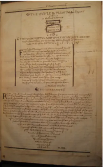Figure 2.1 Image courtesy of the Folger Shakespeare Library. V.b.210, 19. 
