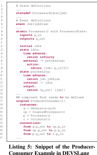 Table 1: Reference mapping between DEVSLang Concepts andDEVSPro Concepts.