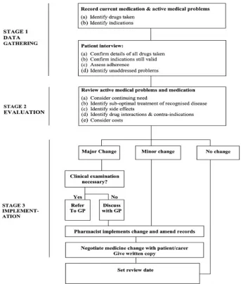 Figure 7: The medication review process; from Lowe et al.32