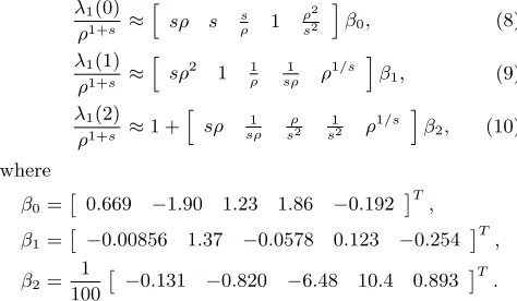 Table 2: Simulated mean and standard deviation of Qdistributions. Sample standard deviation is shown in parentheses