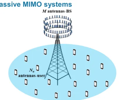 Figure 1. The downlink channel model in Massive MIMO system 
