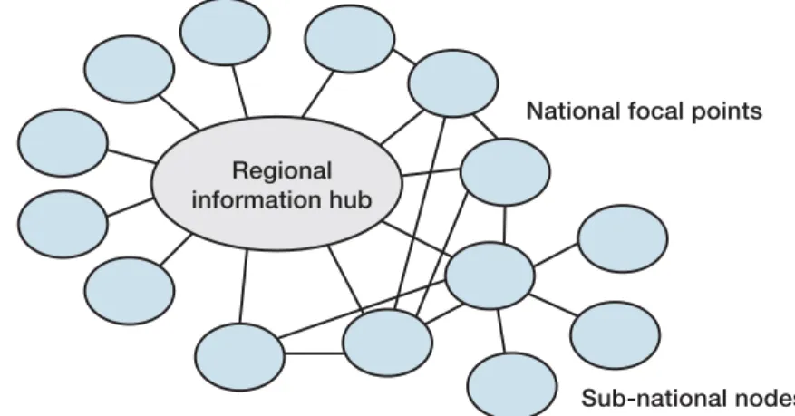 Figure 6: Information hub and focal points of a CHM