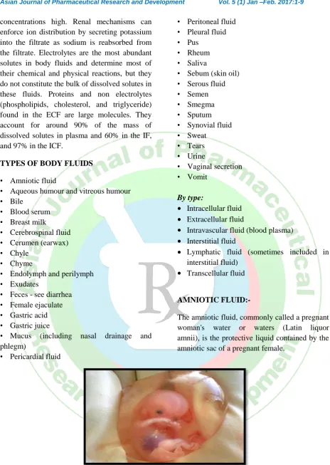 Figure 3 : Week old human fetus surrounded by amniotic fluid within the amniotic sac 