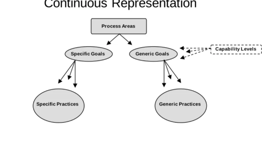 Figure 3.1: Structure of the Continuous and Staged Representations 