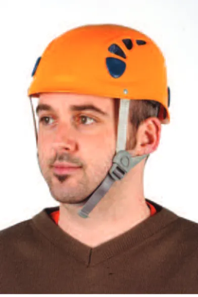 Figure 1 Industrial safety helmet  Figure 2 Climbing helmet  (with fitted ear defenders) 