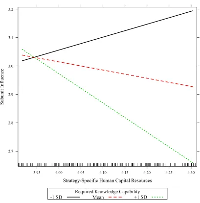 Figure 5.1 Interaction Between Strategy-Specific Human Capital Resource and Required Knowledge Capability 