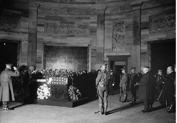 Figure 2.2: Pershing lies in State at the Capitol Rotunda, July 18, 1948. (Harry S. Truman Library and Museum)