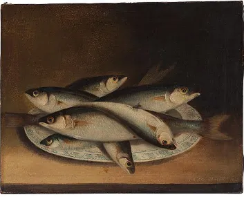 Figure 60: Still life with Game and Fish, William Buelow Gould, oil on  canvas, 75 x 61.5 cm, http://www.mossgreen.com.au/auctions/artwork_detail.asp?idimage=22462, viewed 5 September 2011