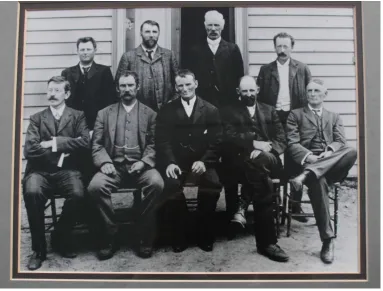 Figure 3.5 The first King Island Councillors, elected 19 December 1907  Source: King Island History Museum, Currie  