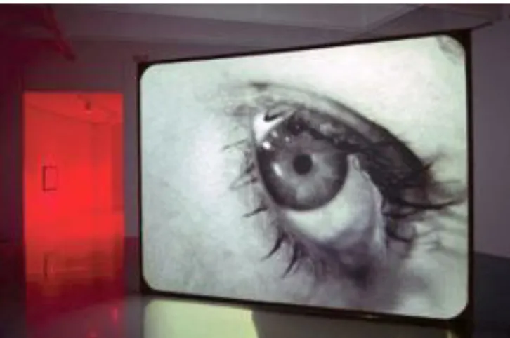 Figure 8: Douglas Gordon, 24hr Psycho, 1993, installation view 