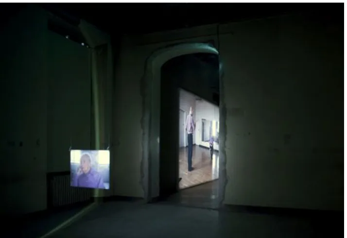 Figure 11: Tacita Dean, Merce Cunningham Performs Stillness, 2007, installation view 