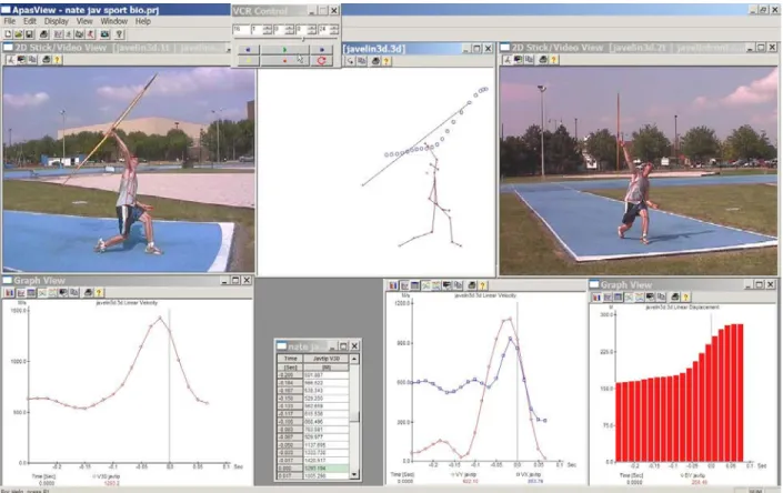 Figure 2. Sample of video based biomechanical analysis with multiple video views.