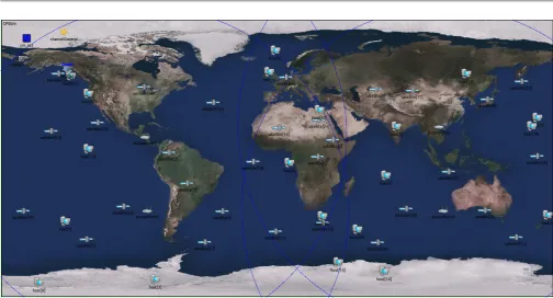 Figure 6. World map used for GPS simulations