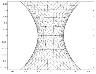 Fig. 3.8 An example of calculated net shape using numerical method of Prior  (2001). 
