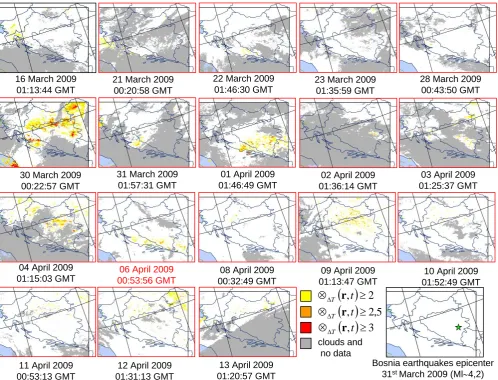 Fig. 7. Validation: as in Fig. 5 for the sequences of Balkan earthquake (31 March 2009,Right side of figure 8b ML∼4.2).