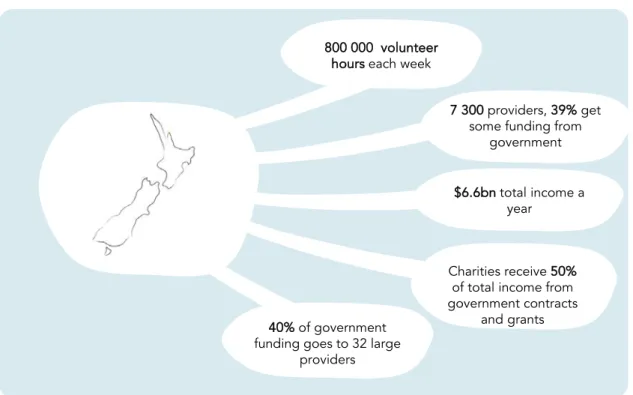 Figure 2.4  Charity service providers, 2013  