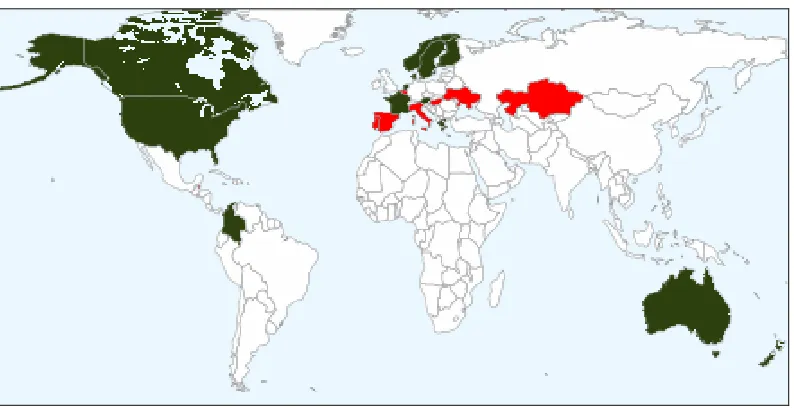 Figure 4: The Diffusion of FOI Law, 1995 