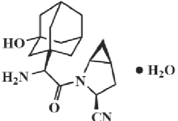 Fig 1: Chemical structure of Saxagliptin. 