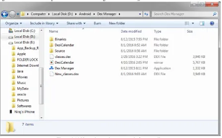 Figure 4.13 shows the compilation of source code to generate the New_classes.dex file