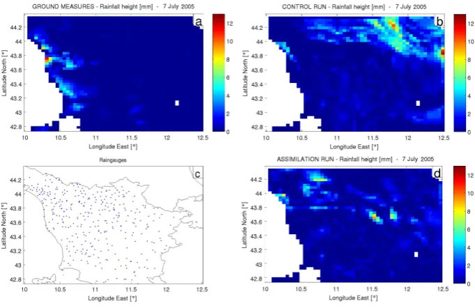 Fig. 10. Maps of the local recycling ratio for control run (left) and coupling experiment (right) for July 2005.