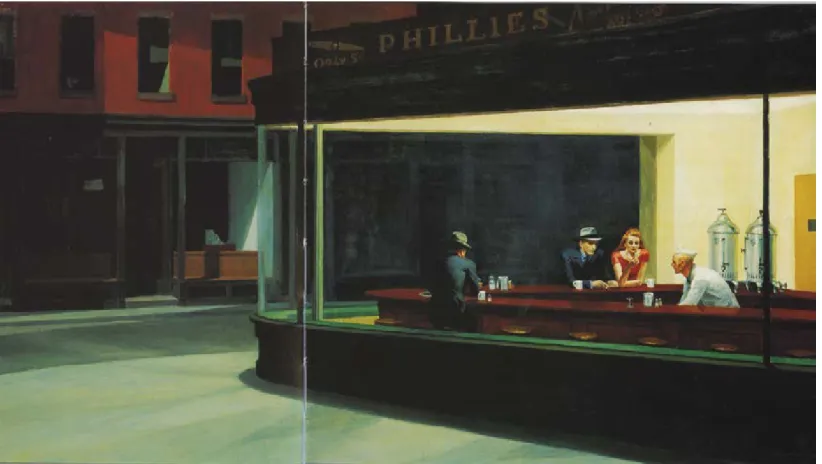 Figure 8: Edward Hopper, Nighthawks, 1942. 