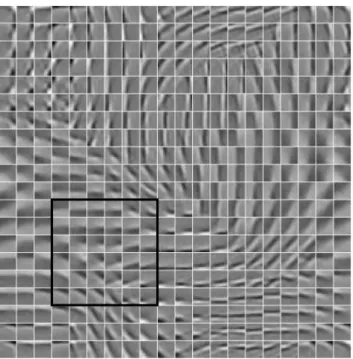 Figure 2. Topographic map of feature detectors learned from nat- nat-ural image patches of size 12x12 pixels by optimizing L I P a in Eqn