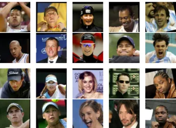 Figure 1. Several examples face pairs of the same person from the Labeled Faces in the Wild data set