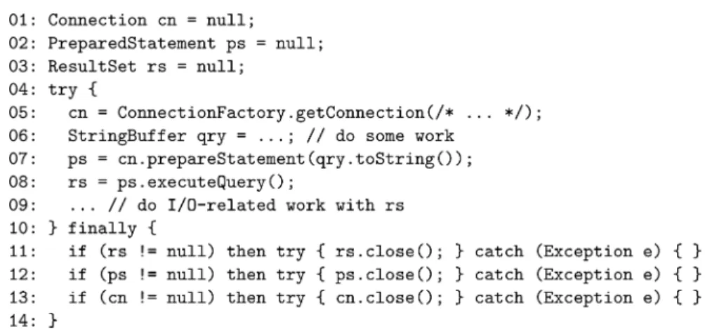 Fig. 4. Run-Time Check Ohioedge CRM Exception Handling Code (correct).