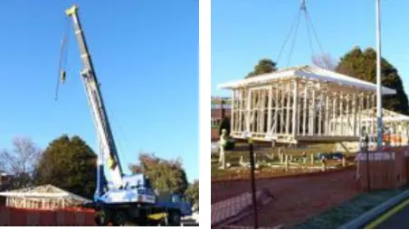 Figure A3.65 - Crane preparation prior to lifting the 