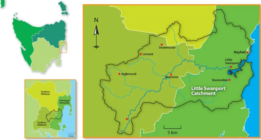 FIGURE 1:  The Little Swanport Catchment 