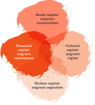 Figure 1: Different migrant capitals can be exploited in the same M&amp;D action