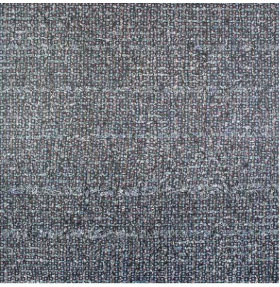 Figure 3: Mairi Ward, Number 05, 2010, ink and house paint on linen, 120 x 120 cm  