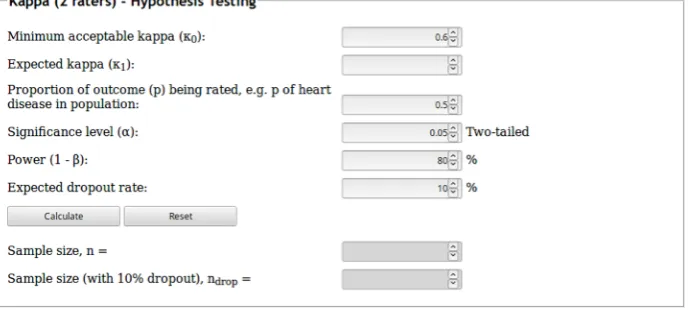 Figure 4: The interface for kappa.