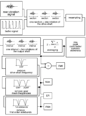 Figure 2.4 Flow chart of transforming raw vibration into a CI value [15] 