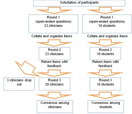 Figure 1: Iterative process of three sequential surveys. 