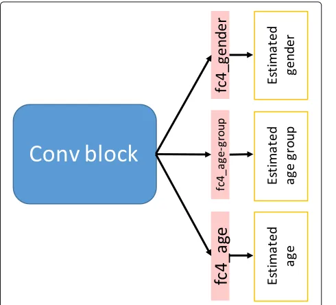 Fig. 10 Network architecture of the conventional multi-task CNN(Parallel multi-CNN)
