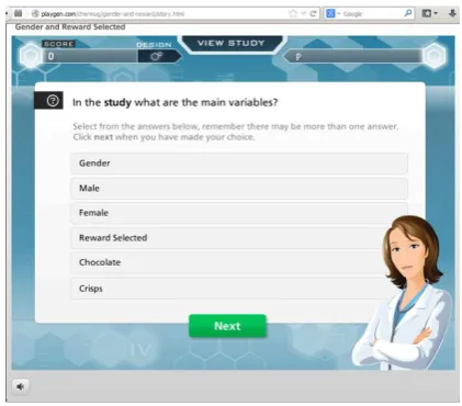Figure 1.  An example of identifying the main variables of a study.  