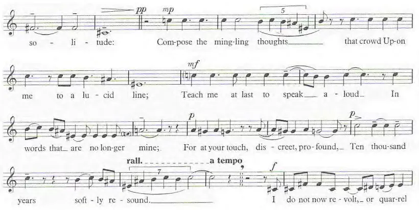 Figure 4.19  Williamson, Symphony for Voices, “Invocation,” bb. 14-31.  