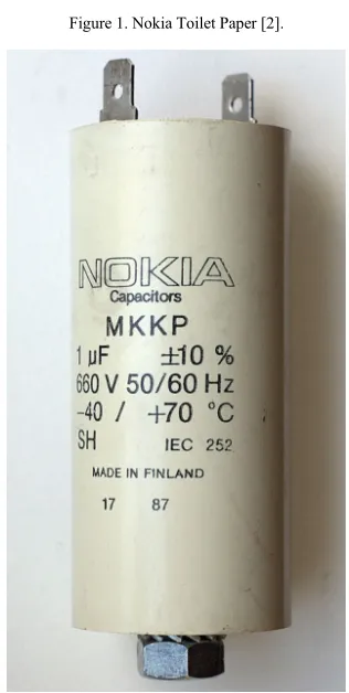 Figure 2. Nokia Capacitor [3].                           