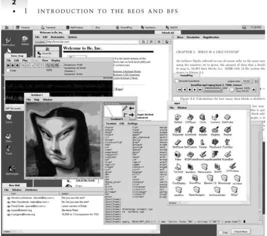 Figure 1-1 A BeOS screenshot.