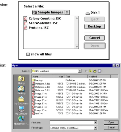 Fig. 2-9.  Open dialog box.