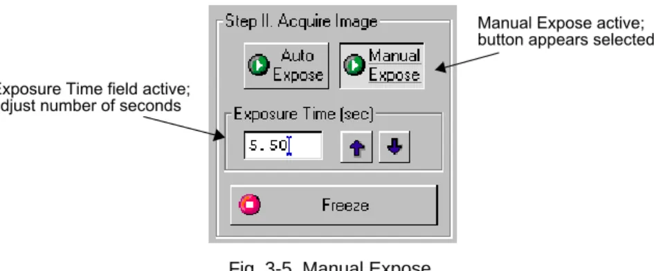 Fig. 3-5. Manual Expose.