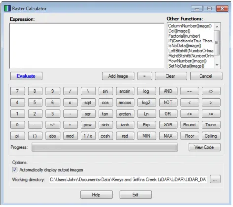 Figure 2. The Whitebox Raster Calculator.