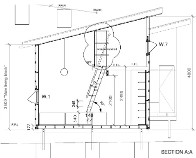 Figure 2: Case study house: section 