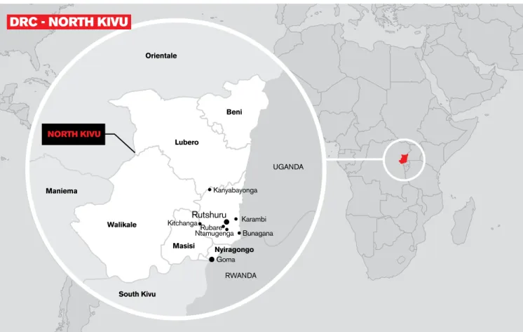 Figure 3: Map of north Kivu.
