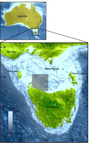 Fig. 1.2 Map of the study area. The grey square represents the location of the O. pallidus population from this study